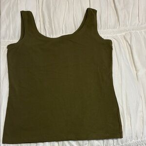 Talbots Olive Green Tank Top